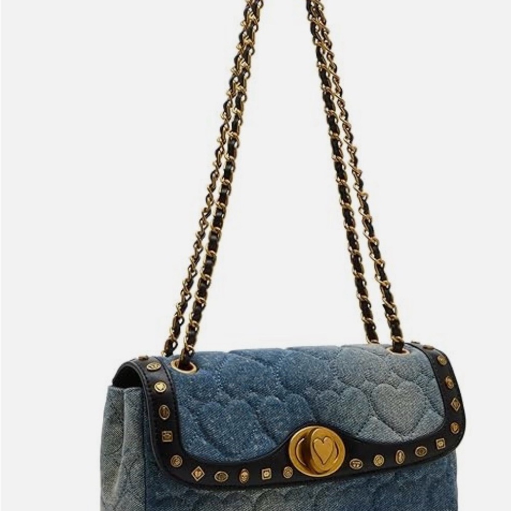 Betsey Johnson Gray Quilted Shoulder Bag - Picture 3 of 7